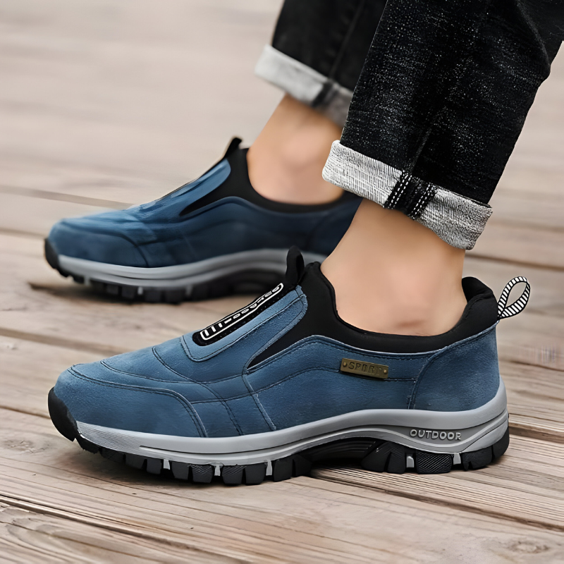 Men’s Stylish Wide Fit Comfort Sneakers Blue