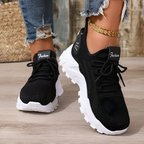 Women’s Wide-Fit Comfort Trainers Black