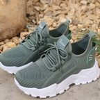 Women’s Wide-Fit Comfort Trainers Green