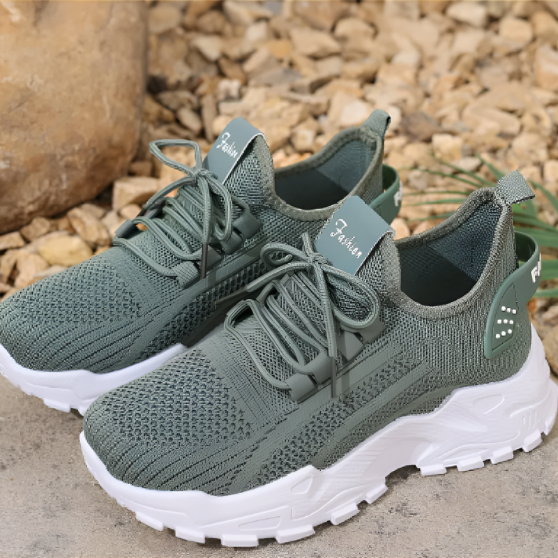 Women’s Wide-Fit Comfort Trainers Green