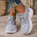 Women’s Wide-Fit Comfort Trainers Grey