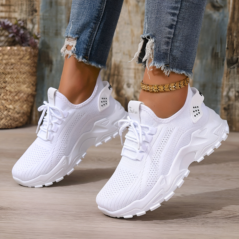 Women’s Wide-Fit Comfort Trainers White