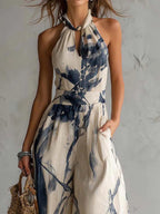 Women’s Elegant Wide-Leg Jumpsuit