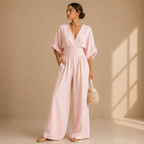 Women’s Relaxed Wide-Leg Jumpsuit Pink