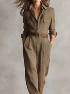 Women’s Elegant Wide-Leg Jumpsuit