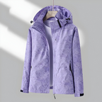 Women’s Comfortable Windproof Raincoat Purple