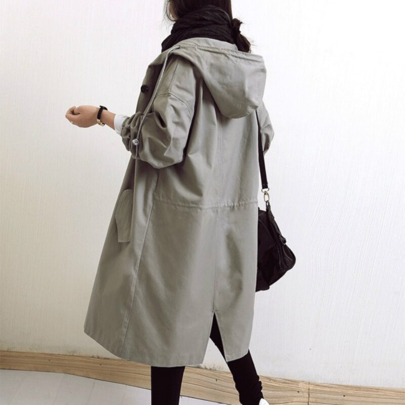 Women’s Elegant Autumn Windproof Raincoat