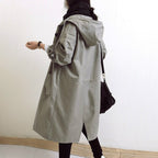 Women’s Elegant Autumn Windproof Raincoat